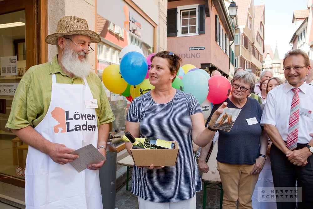 Löwen-Laden-Eröffnung. Tübingen 2015. Foto: Martin Schreier / schreier.co